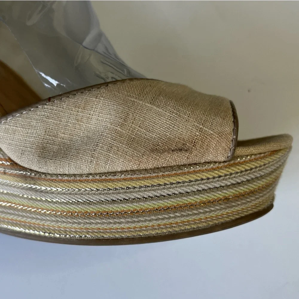 LC Lauren Conrad Dakota Natural Wedge Sandals